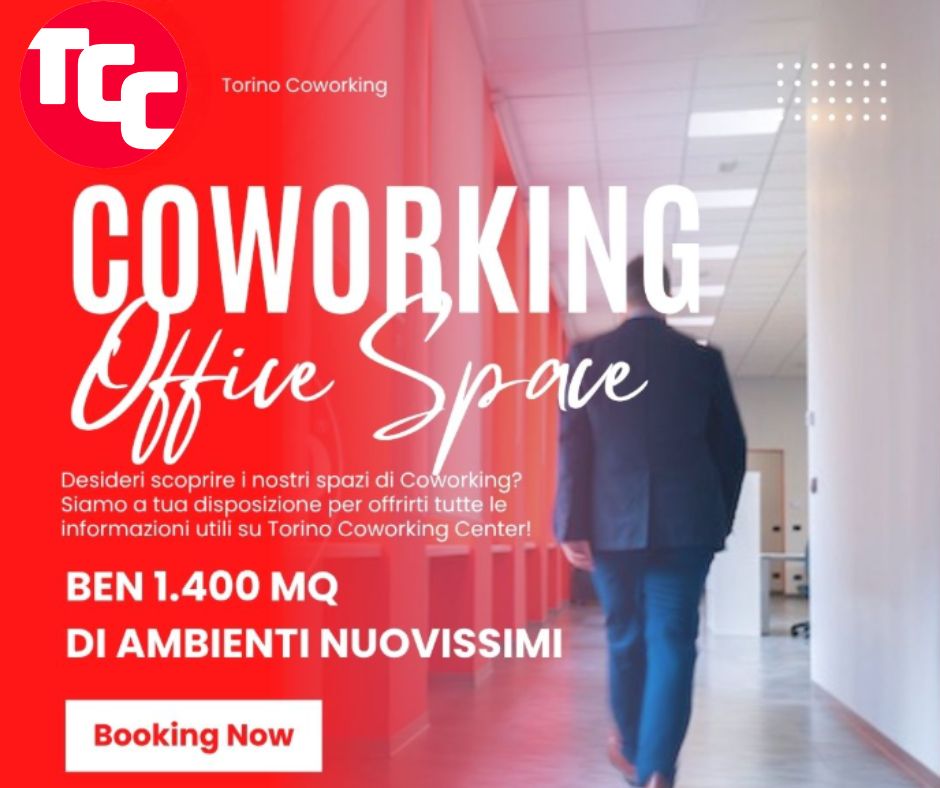 Torino Coworking Center: 1.400 mq di spazi moderni e flessibili.